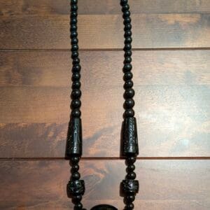 Vintage Black Chunky Beads